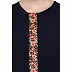 Elegant front open abaya with embroidery work- Navy Blue Elegant front open abaya with embroidery work- Navy Blue